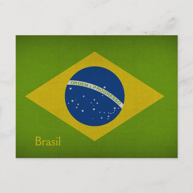 Cartão Postal Bandeira do Brasil (Frente)