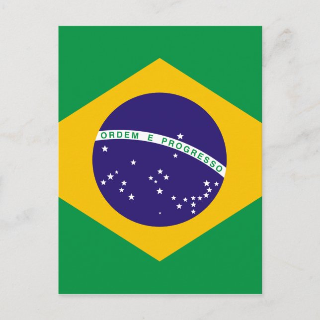 Cartão Postal Bandeira do Brasil (Frente)