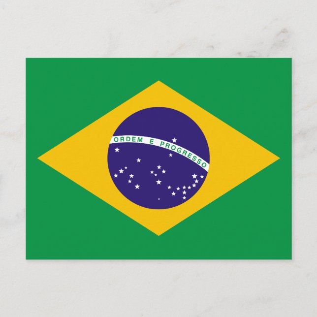 Cartão Postal Bandeira do Brasil (Frente)