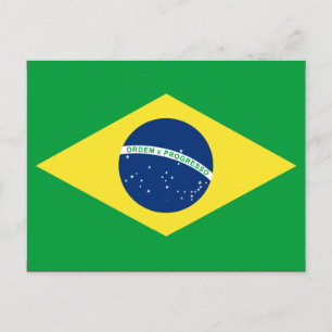 Cartão Postal bandeira do brasil