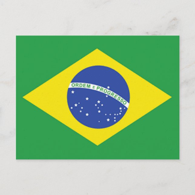 Cartão Postal Bandeira do Brasil (Frente)