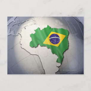Cartão Postal Bandeira do Brasil