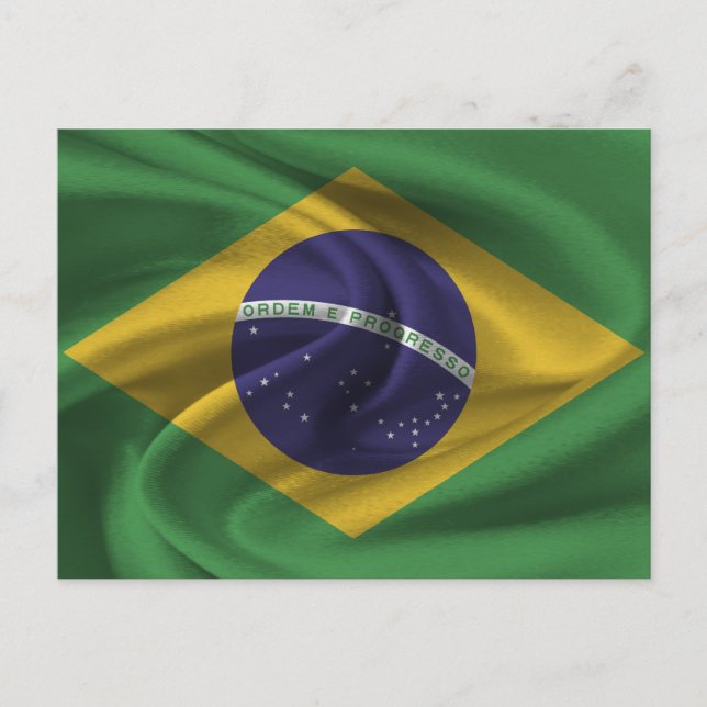 Cartão Postal Bandeira do Brasil (Frente)