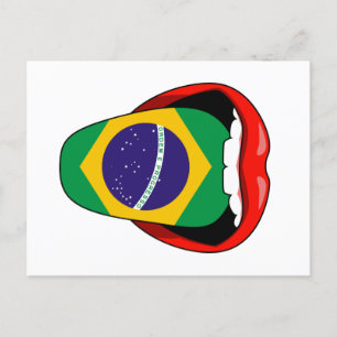 Cartão Postal Bandeira do Brasil Ordem e Progresso