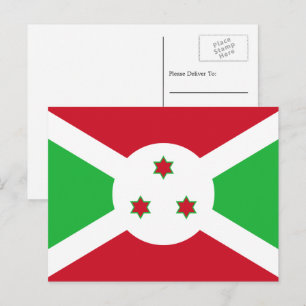 Cartão Postal Bandeira do Burundi, Bandeira do Burundi
