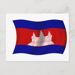 Cartão Postal Bandeira do Camboja