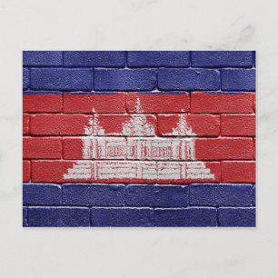 Cartão Postal Bandeira do Camboja