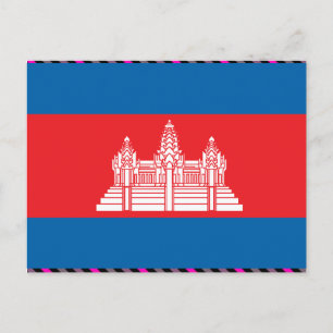 Cartão Postal Bandeira do Camboja