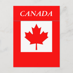 Cartão Postal Bandeira do Canadá