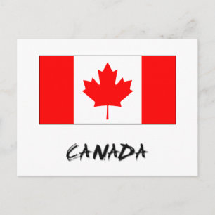 Cartão Postal Bandeira do Canadá