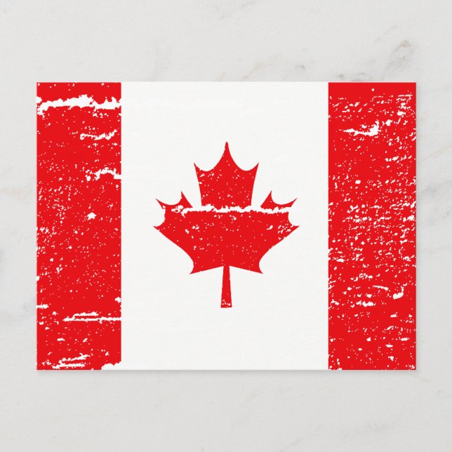 CARTÃO POSTAL BANDEIRA DO CANADÁ (Frente)