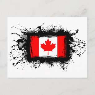 Cartão Postal Bandeira do Canadá