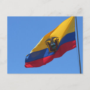 Cartão Postal bandeira do equador