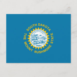 Cartão Postal Bandeira do Estado da Dakota do Sul