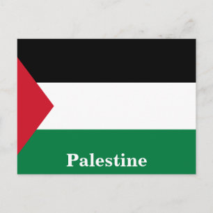 Cartão Postal Bandeira do Estado da Palestina Viagens Turismo Vi