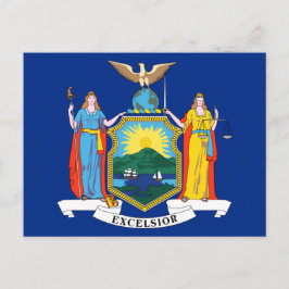 Cartão Postal Bandeira do Estado de Nova Iorque