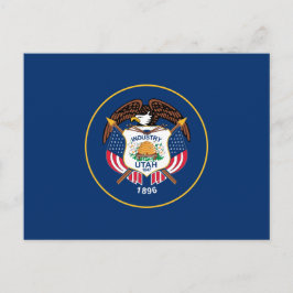 Cartão Postal Bandeira do Estado de Utah