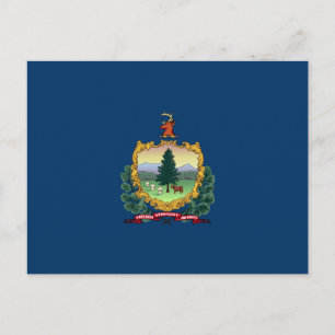 Cartão Postal Bandeira do Estado de Vermont