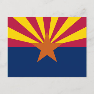 Cartão Postal Bandeira do Estado do Arizona