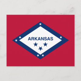 Cartão Postal Bandeira do Estado do Arkansas