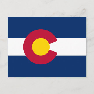 Cartão Postal Bandeira do Estado do Colorado
