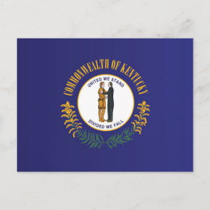 Cartão Postal Bandeira do Estado do Kentucky, EUA