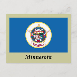 Cartão Postal Bandeira do Estado do Minnesota