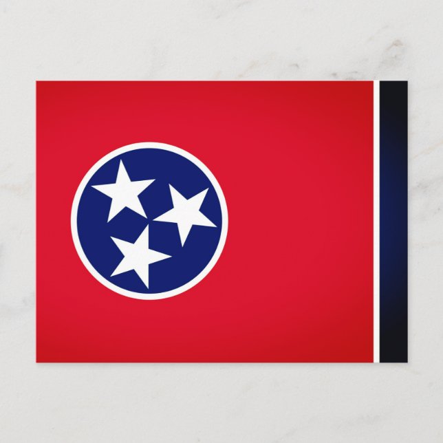 Cartão Postal Bandeira do Estado do Tennessee (Frente)