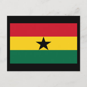 Cartão Postal Bandeira do Gana