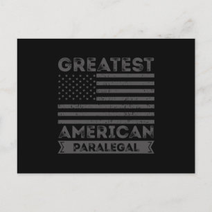 Cartão Postal Bandeira do Grande Paralegal Americano