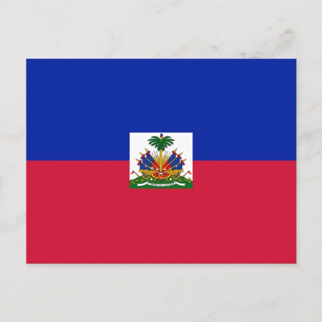 Cartão Postal Bandeira do Haiti (Frente)