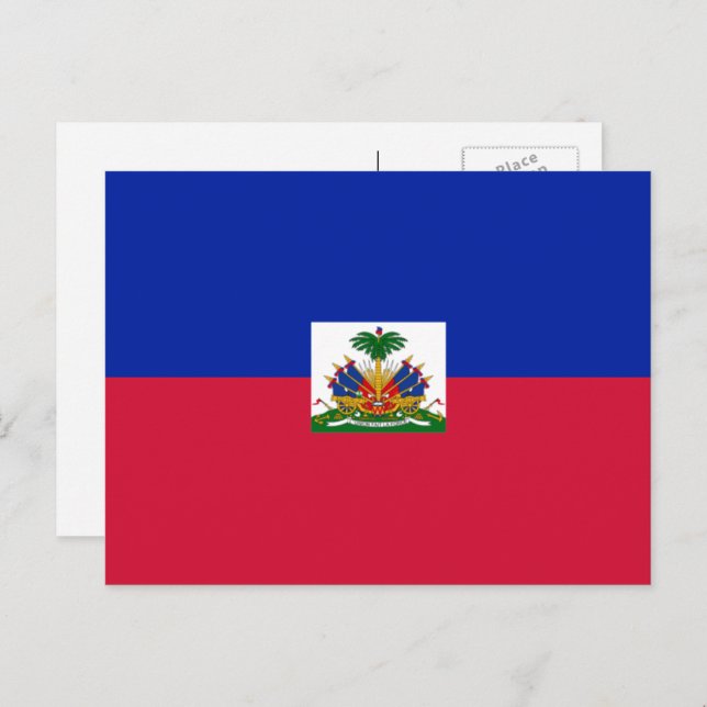 Cartão Postal Bandeira do Haiti, Bandeira do Haiti (Frente/Verso)