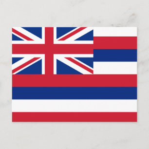 Cartão Postal Bandeira do Havaí