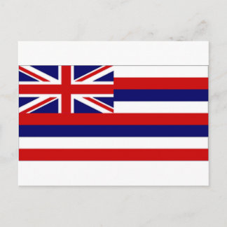 Cartão Postal Bandeira do Havaí dos Estados Unidos