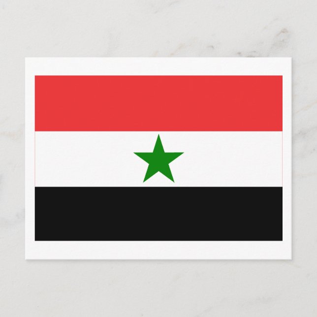 Cartão Postal Bandeira do Iémen (1962-1990) (Frente)