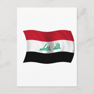 Cartão Postal Bandeira do Iraque