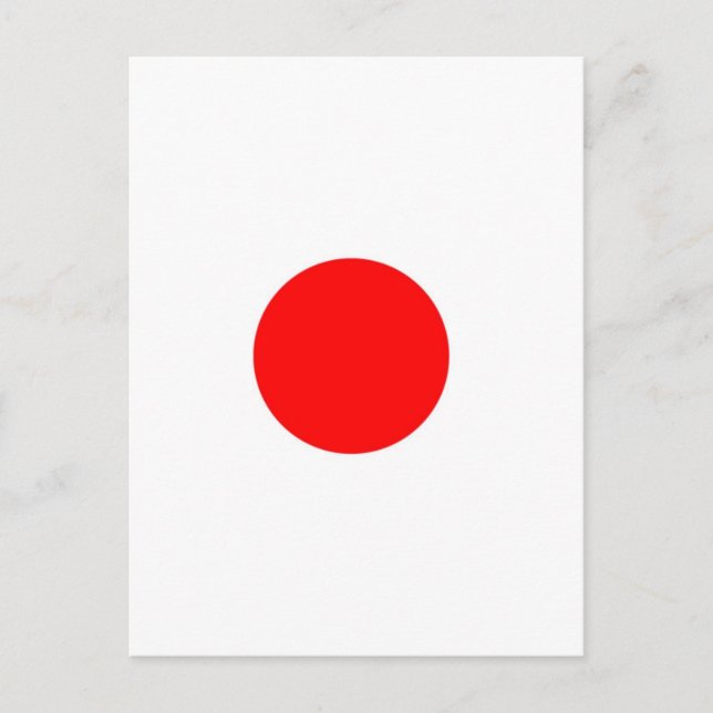 Cartão Postal Bandeira do Japão (Frente)