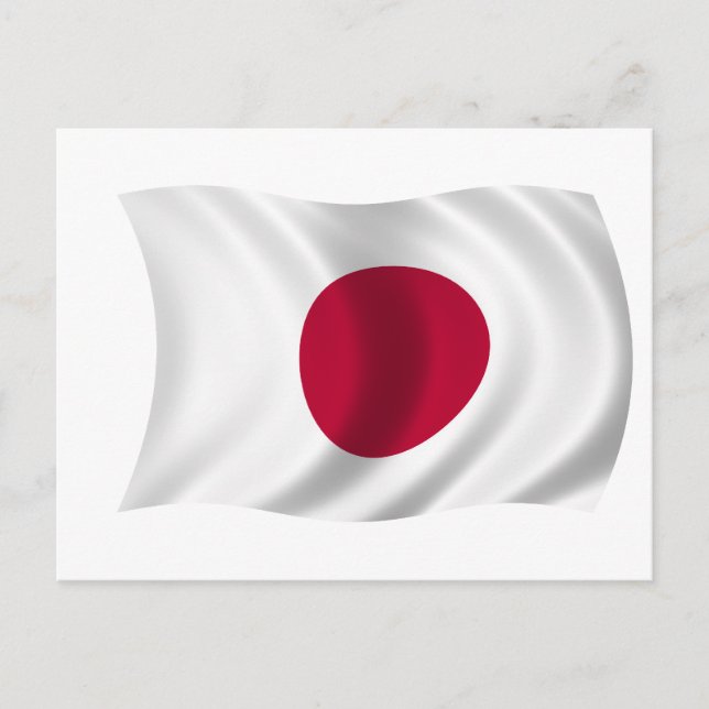 Cartão Postal Bandeira do Japão (Frente)