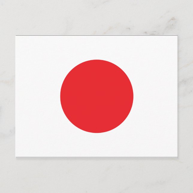 Cartão Postal Bandeira do Japão (Frente)