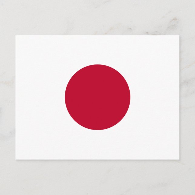 Cartão Postal Bandeira do Japão (Frente)