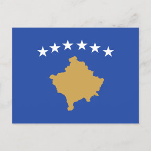 Cartão Postal Bandeira do Kosovo