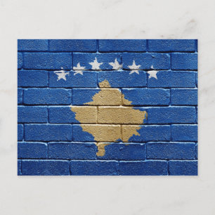 Cartão Postal Bandeira do Kosovo
