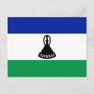 Cartão Postal Bandeira do Lesoto