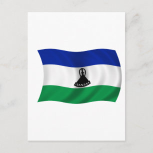 Cartão Postal Bandeira do Lesoto