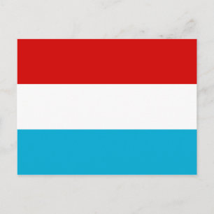 Cartão Postal Bandeira do Luxemburgo