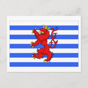 Cartão Postal Bandeira do Luxemburgo (de fato)