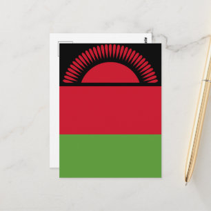 Cartão Postal Bandeira do Malawi