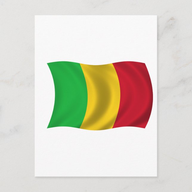 Cartão Postal Bandeira do Mali (Frente)