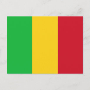 Cartão Postal Bandeira do Mali