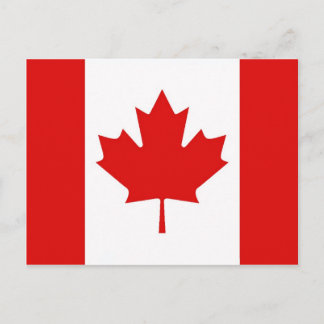 Cartão Postal Bandeira do Maple Leaf do Canadá